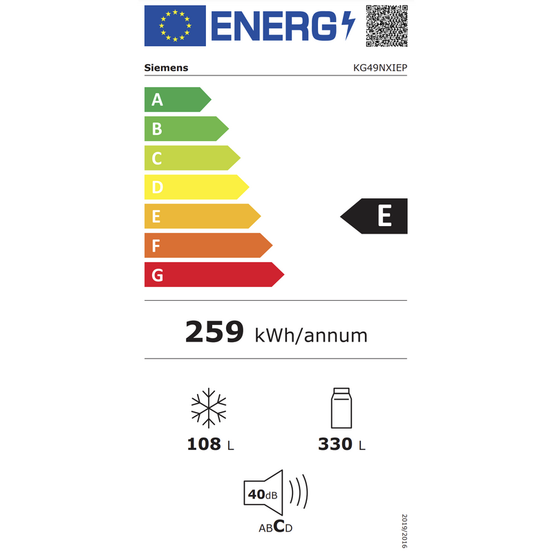 Siemens KG49NXIEP - IQ300 - Koel-vriescombinatie - Vrijstaand - Inox