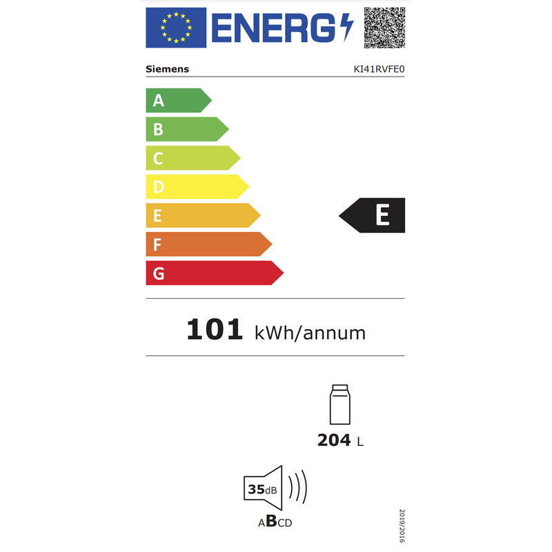 Siemens KI41RVFE0 - IQ300 - Inbouw - Koelkast - 122 cm