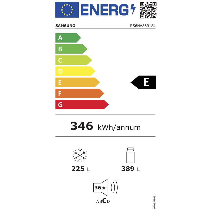 Samsung RS6HA8891SL - Family Hub Amerikaanse koelkast - Space max - Inox