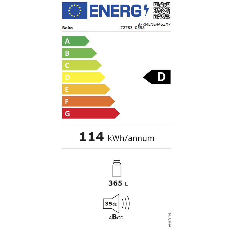 Beko B7RMLNE445ZXP - Koelkast - Harvestfresh - Inox