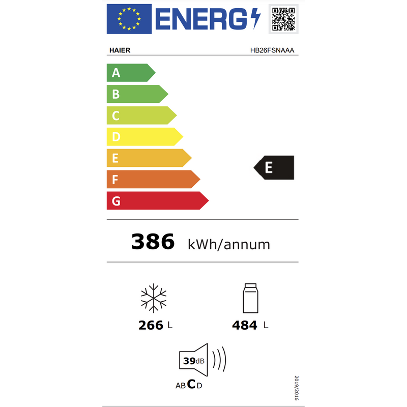 HB26FSNAAA Energielabel