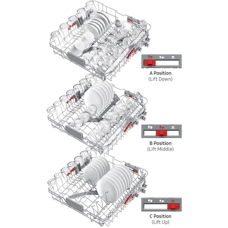 Samsung DW60CG530B00ET - Serie 5 - Einbaugeschirrspüler mit Auto Open