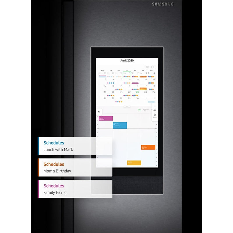 Samsung RS6HA8891SL - Family Hub Amerikaanse koelkast - Space max - Inox