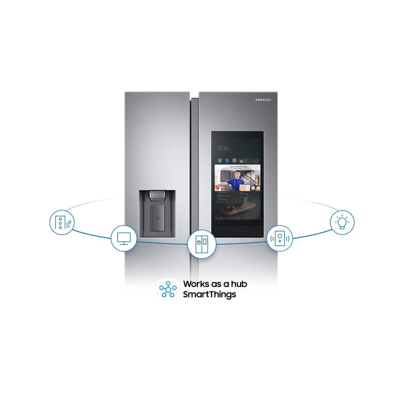 Samsung RS6HA8891SL - Family Hub Amerikaanse koelkast - Space max - Inox