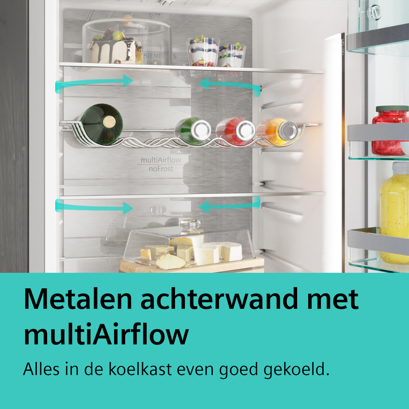 Siemens KF96NAXEA - iQ500 - Amerikaanse koelkast - Vrijstaand - Zwart