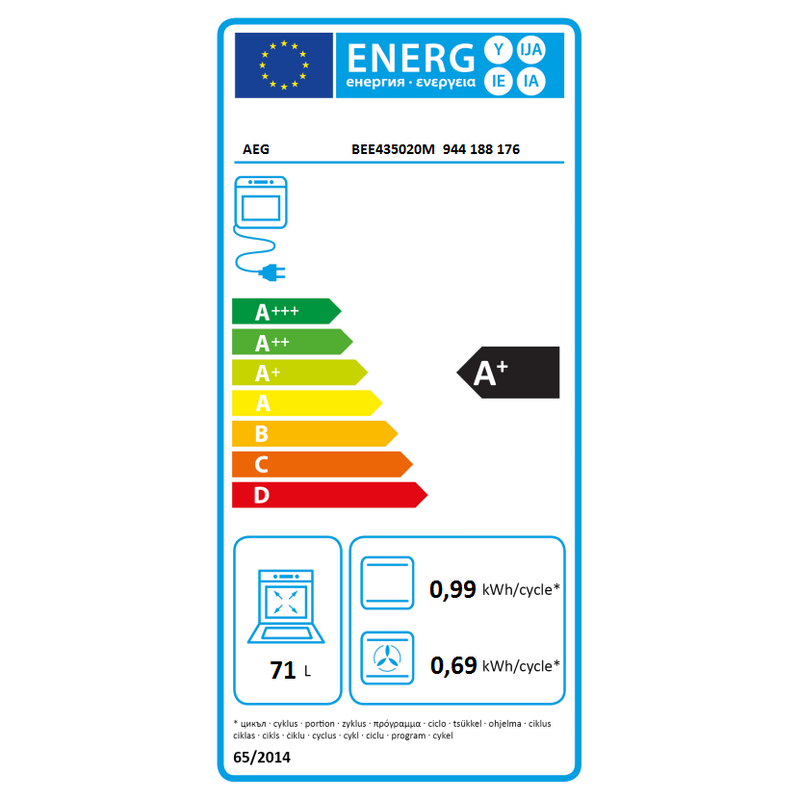 AEG BEE435020M - 6000 serie - SurroundCook® Heteluchtoven